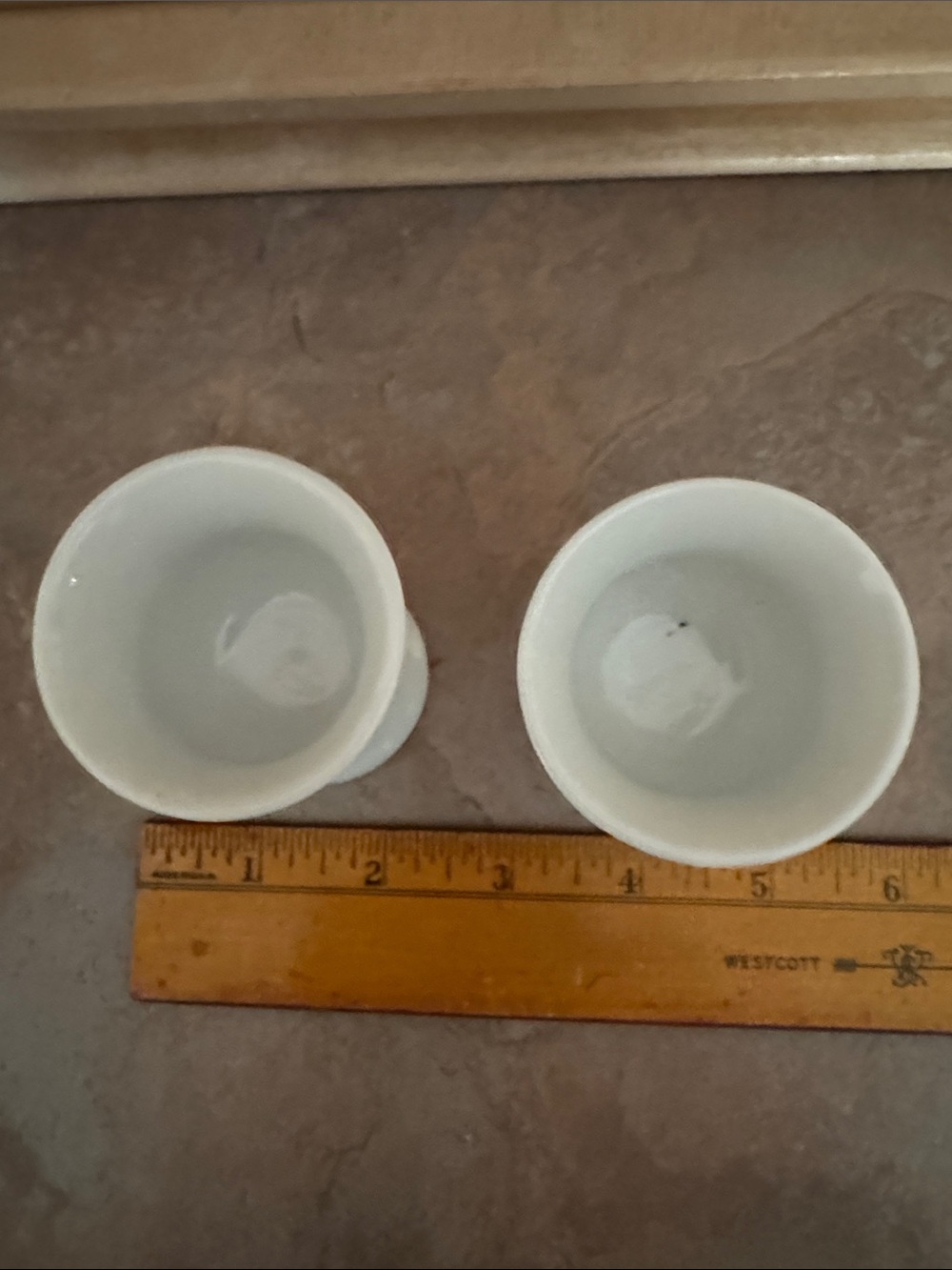 Corelle White Ceramic Egg Cups - Set of 2 - Picture 2 of 3